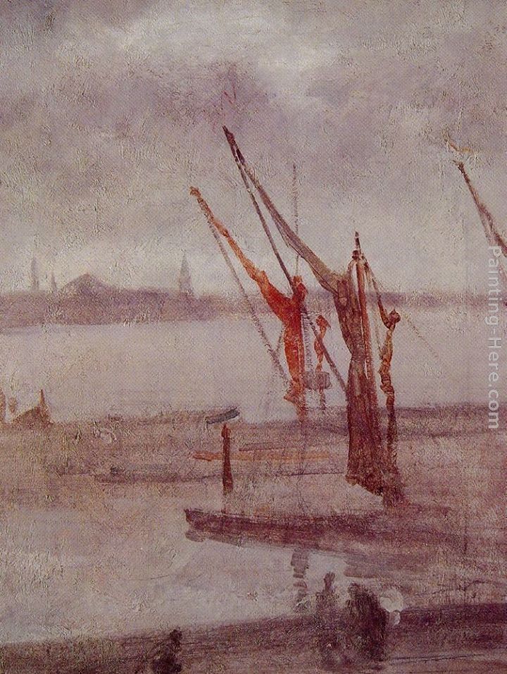 James Abbott McNeill Whistler Chelsea Wharf Grey and Silver